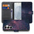 Samsung Galaxy S26 Book Case Paars Blauw Glitter Sterren Vooraanzicht.