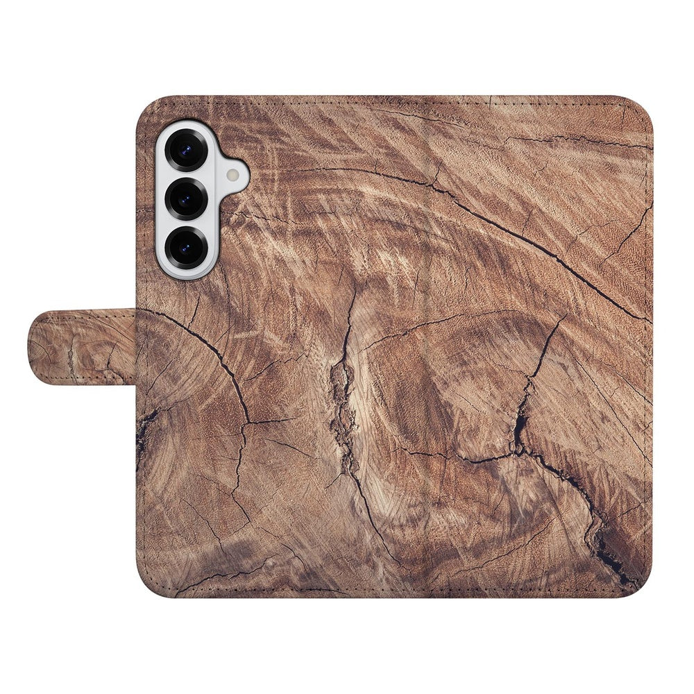 Samsung Galaxy S26 Book Case Boomstam Bruin Vooraanzicht.