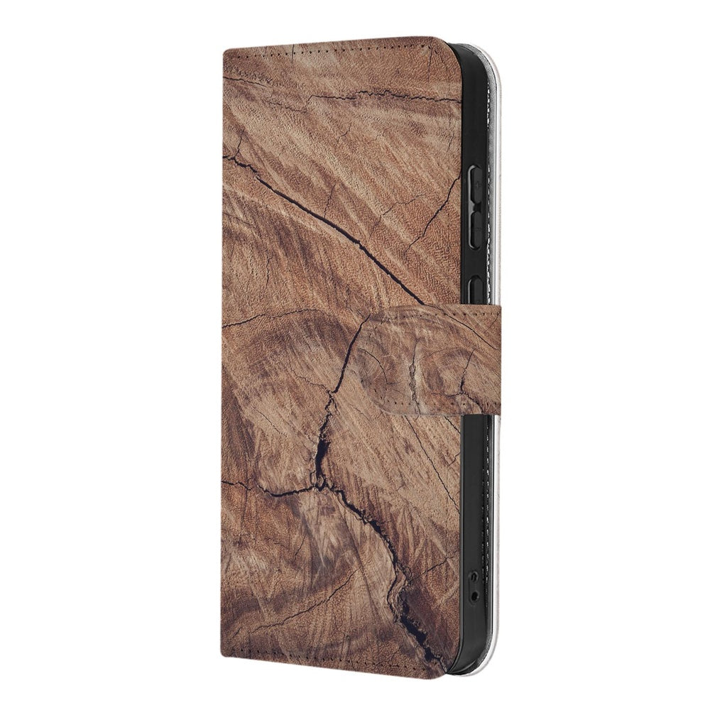 Samsung Galaxy S26 Book Case Boomstam Bruin Aanzicht.