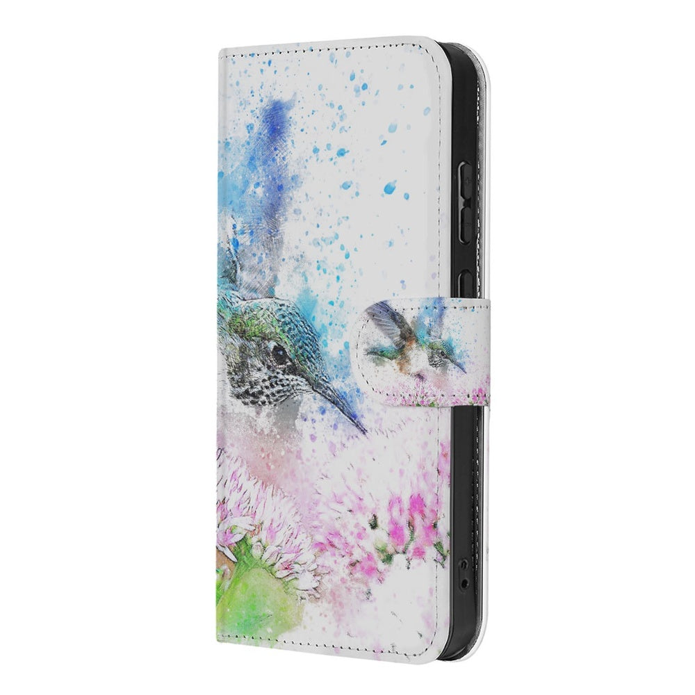 Samsung Galaxy S26 Portemonnee Hoesje Vogel Print Detail.