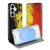 Samsung Galaxy S26 Book Cover Belgie Standcase zwart geel rood vooraanzicht.