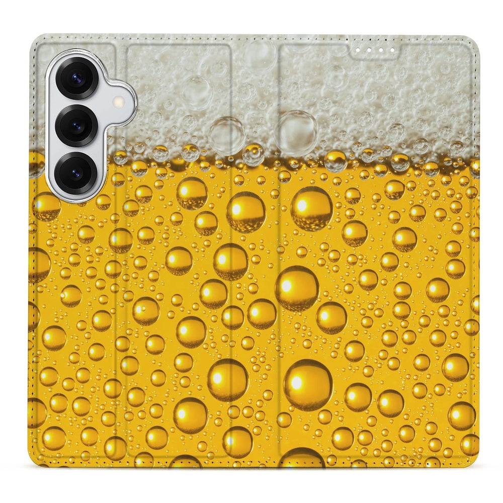 Samsung Galaxy S26 Bookcase Bier Flip Style Cover Bier Voorzijde.