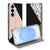 Samsung Galaxy S26 Bookcase Hoesje Black Pink Shapes Bookcase in zwart roze vormen Vooraanzicht.