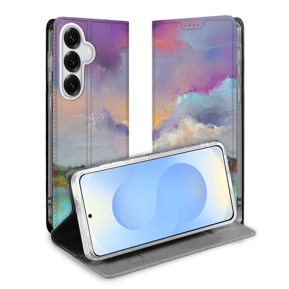 Samsung Galaxy S26 Book Case Boat vooraanzicht met kleurrijk design.