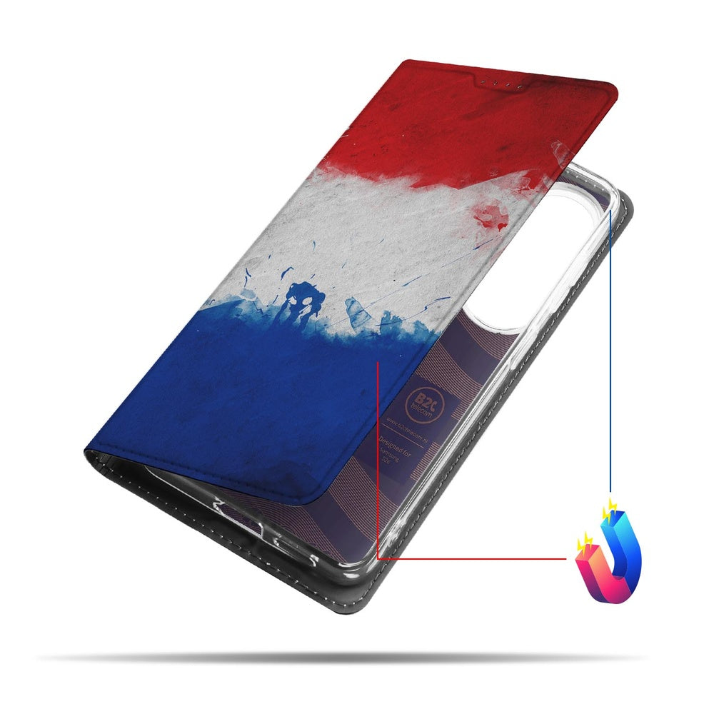 Samsung Galaxy S26 Bookcase Hoesje Nederland Vlag Vooraanzicht.