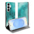 Samsung Galaxy S26 Book Case Painting Blue Vooraanzicht.