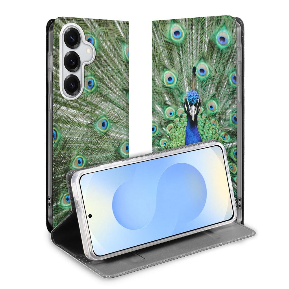 Samsung Galaxy S26 Pauw Book Cover Pauw motief Vooraanzicht.