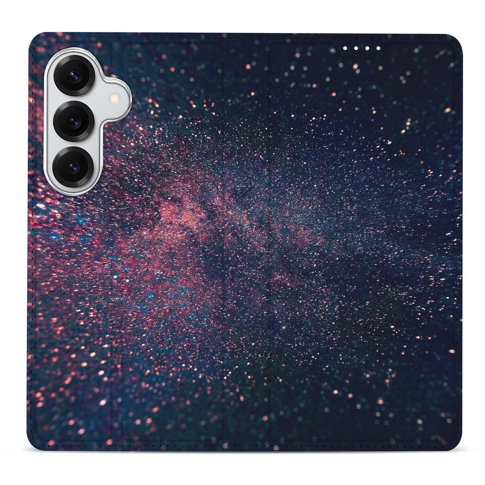 Samsung Galaxy S26 Book Case Stars design sterrenhemel voorkant.