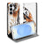 Samsung Galaxy S26 Book Cover Tiger watercolorhoesje vooraanzicht.