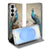 Samsung Galaxy S26 Bookcase Vintage Pauwen Bookcase pauwenontwerp vooraanzicht.