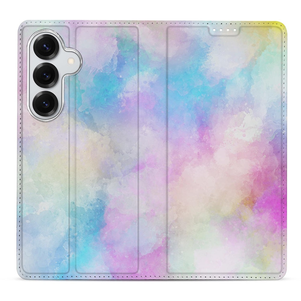 Samsung Galaxy S26 Book Case Watercolor Light achterkant kleurverloop pastel.