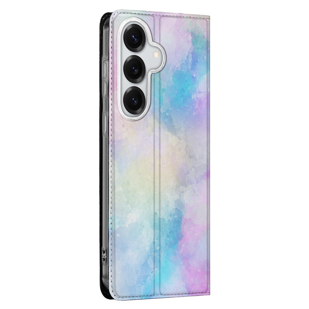 Samsung Galaxy S26 Book Case Watercolor Light Book Case Watercolor Detail.