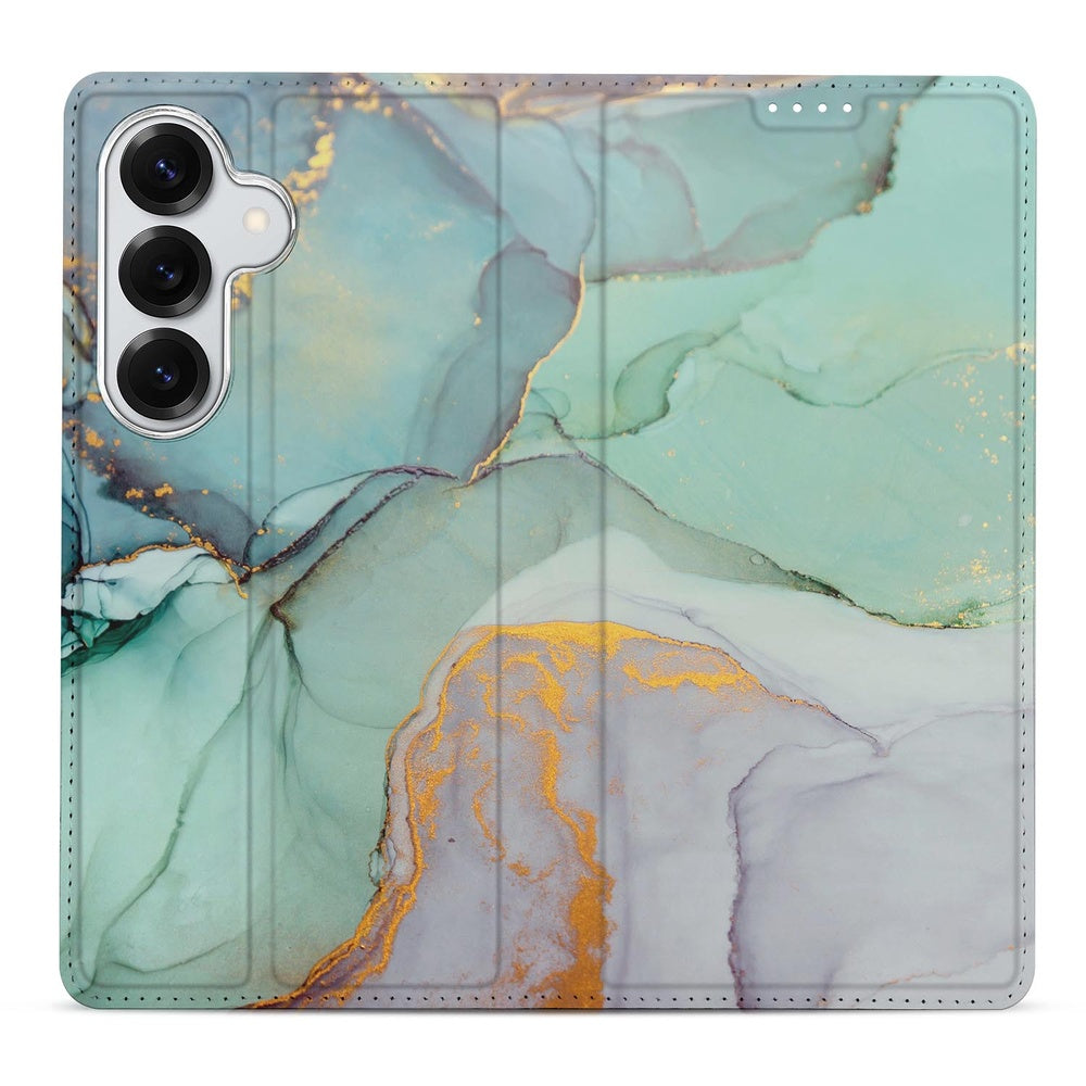 Samsung Galaxy S26 Book Cover Watercolor Mix bookcase watercolor print voorkant.