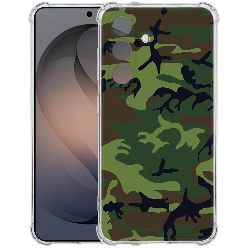 Samsung Galaxy S26 Flexibele back cover Army Dark Antishock