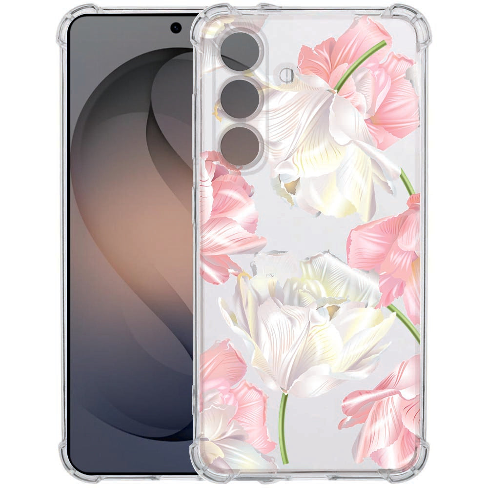 Samsung Galaxy S26 TPU Siliconen Hoesje Lovely Flowers Schokbestendig