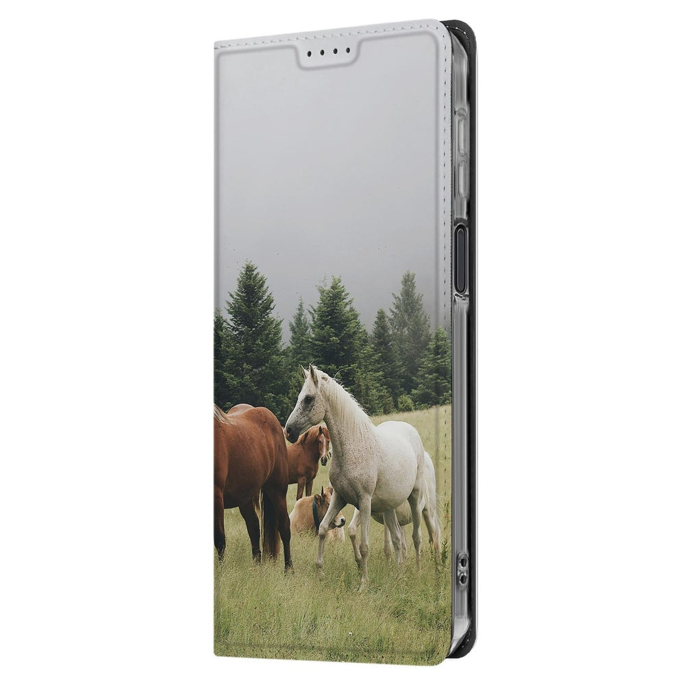 Samsung Galaxy Xcover 7 Pro Stand Case Maken met Foto paarden natuur anzicht