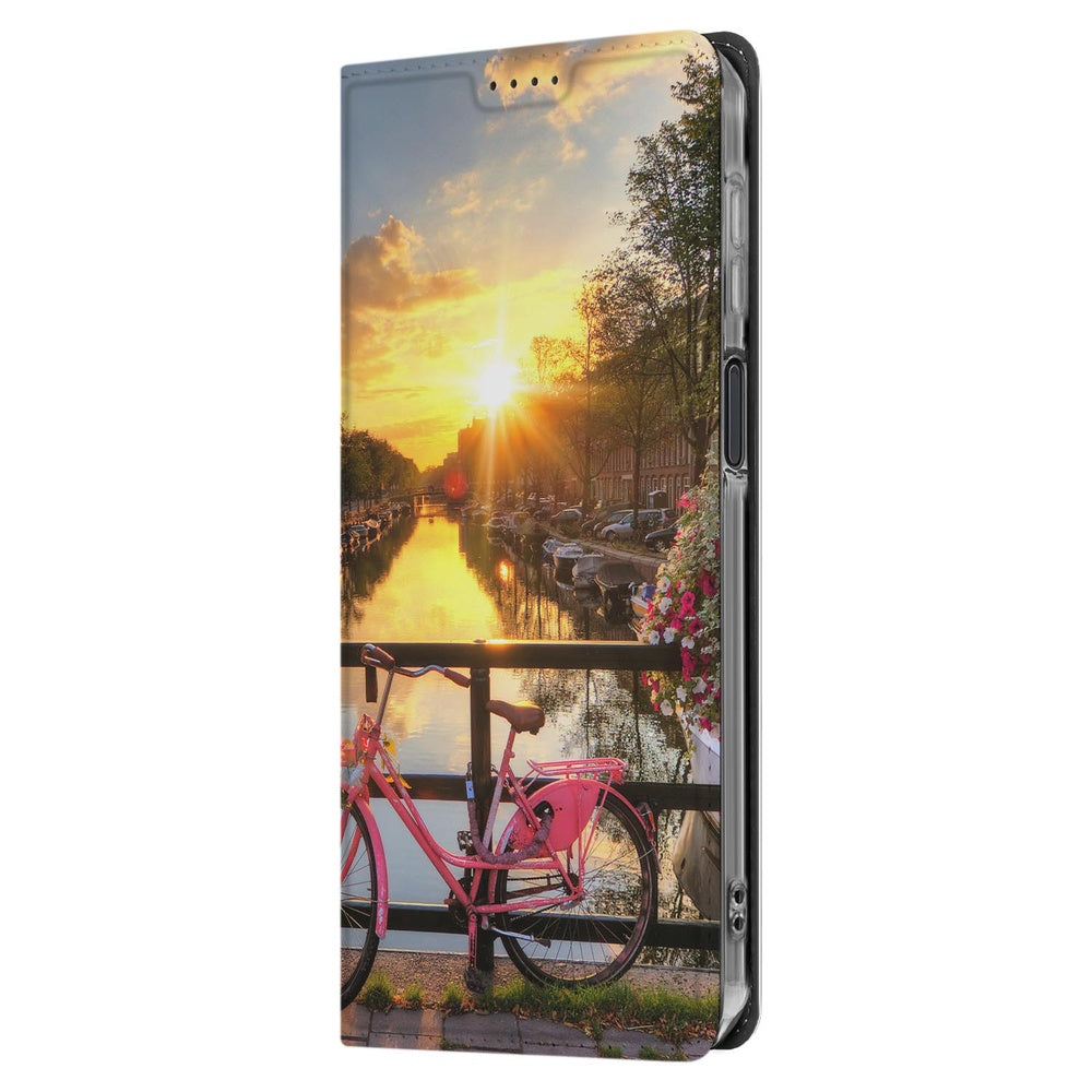 Samsung Galaxy Xcover 7 Pro Book Case Amsterdamse Grachten design Amsterdamse grachten aanzicht
