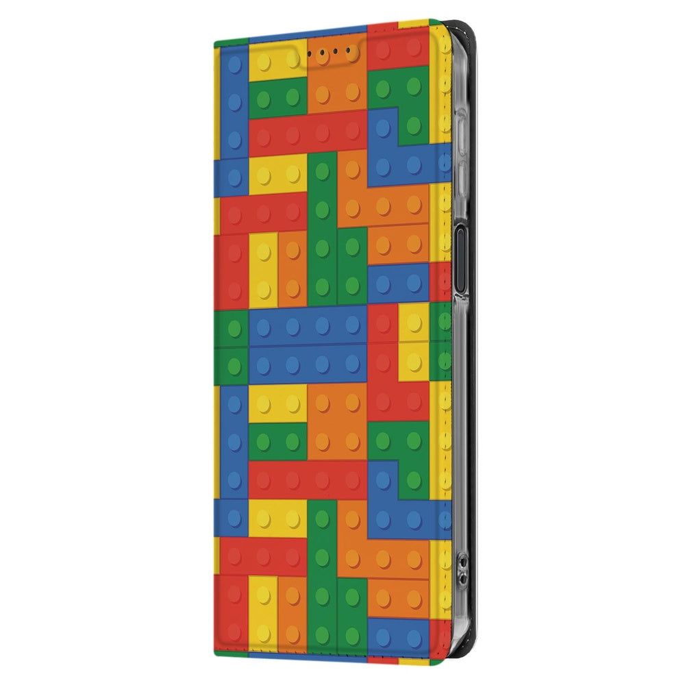Samsung Galaxy Xcover 7 Pro Book Cover Blokken blokkenmotief voorkant