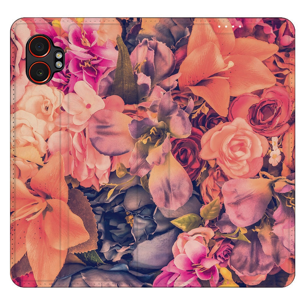 Samsung Galaxy Xcover 7 Pro Telefoonhoesje Bosje Bloemen bloemen design bovenaanzicht