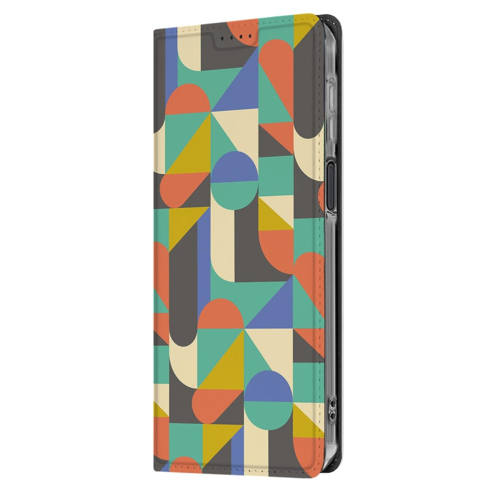Samsung Galaxy Xcover 7 Pro Book Cover Funky Retro boekhoes funky retro design aanzicht