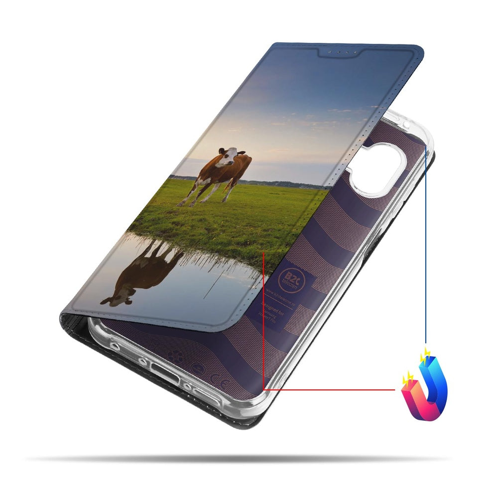 Samsung Galaxy Xcover 7 Pro Stand Case Hoesje Koe aanzicht
