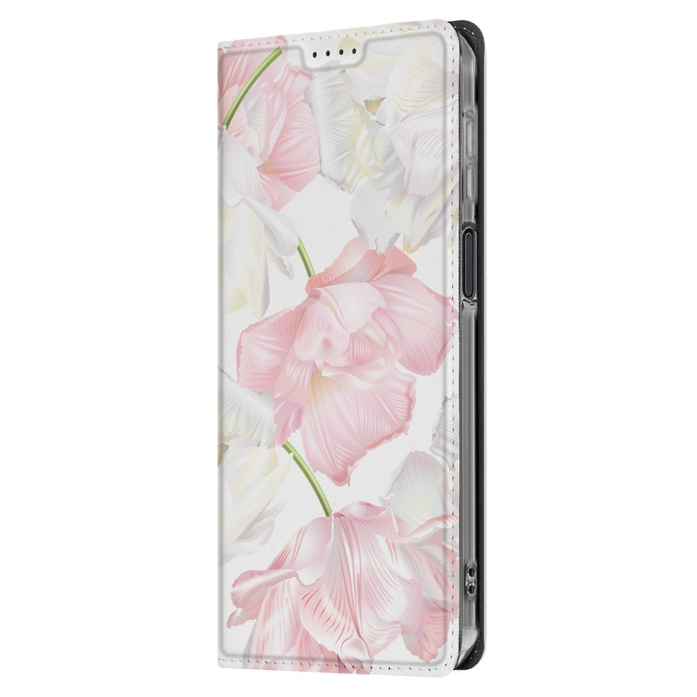 Samsung Galaxy Xcover 7 Pro Smart Cover Hoesje Lovely Flowers zij aanzicht