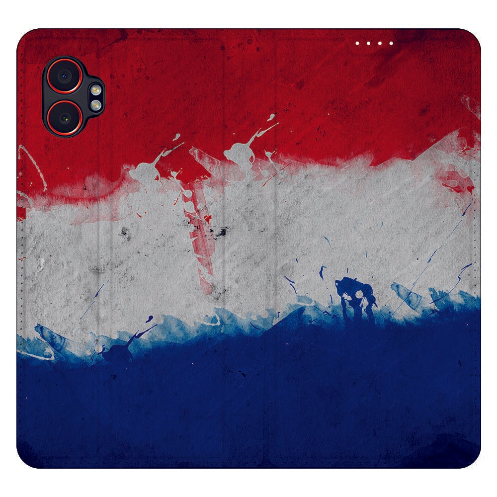Book Case Samsung Galaxy Xcover 7 Pro Nederland Nederlandse vlag achterkant
