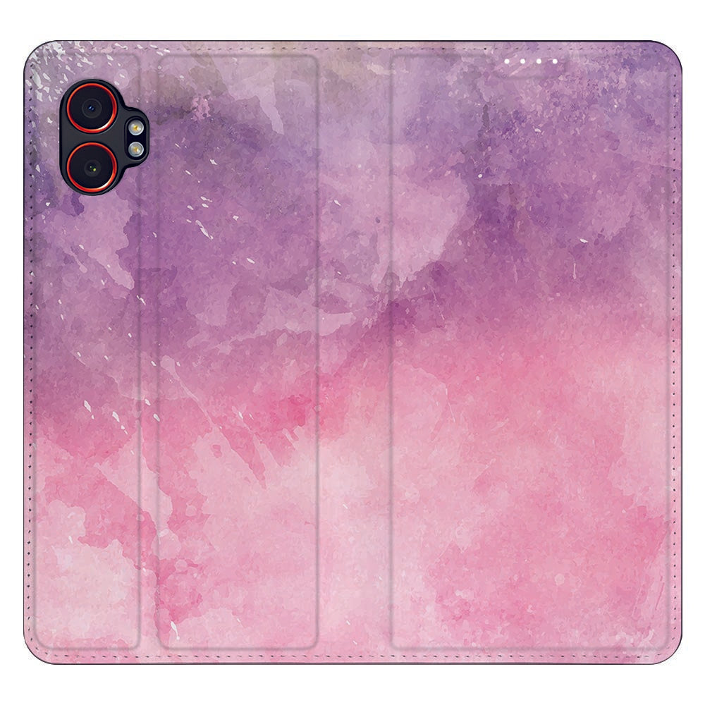 Samsung Galaxy Xcover 7 Pro telefoonhoesje Pink Purple Paint achterkant