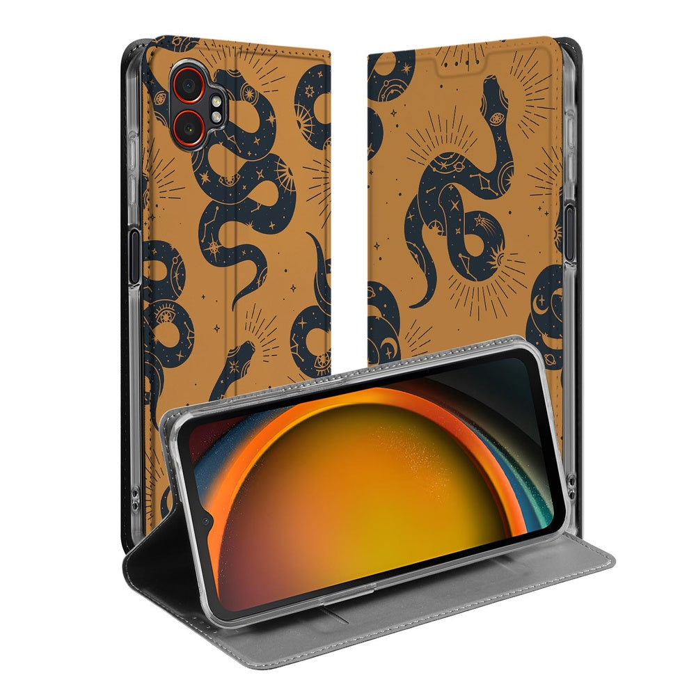Book Wallet Case Samsung Galaxy Xcover 7 Pro Snakes snakes design voorkant