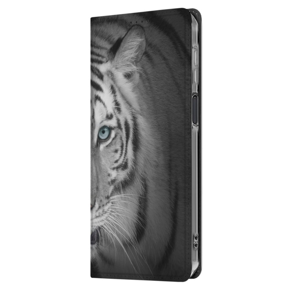 Samsung Galaxy Xcover 7 Pro Stand Case Hoesje Tijger zijaanzicht