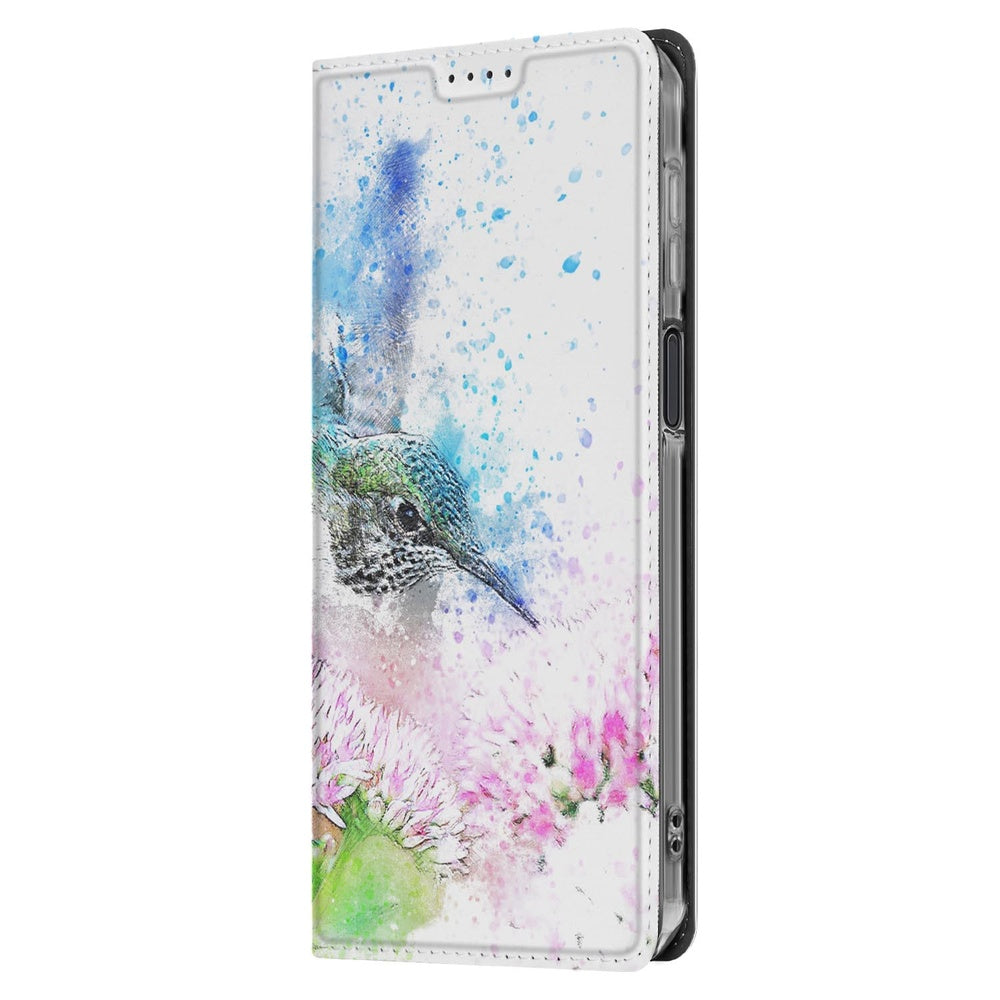 Samsung Galaxy Xcover 7 Pro Smart Cover Hoesje Vogel vogeldesign aanzicht