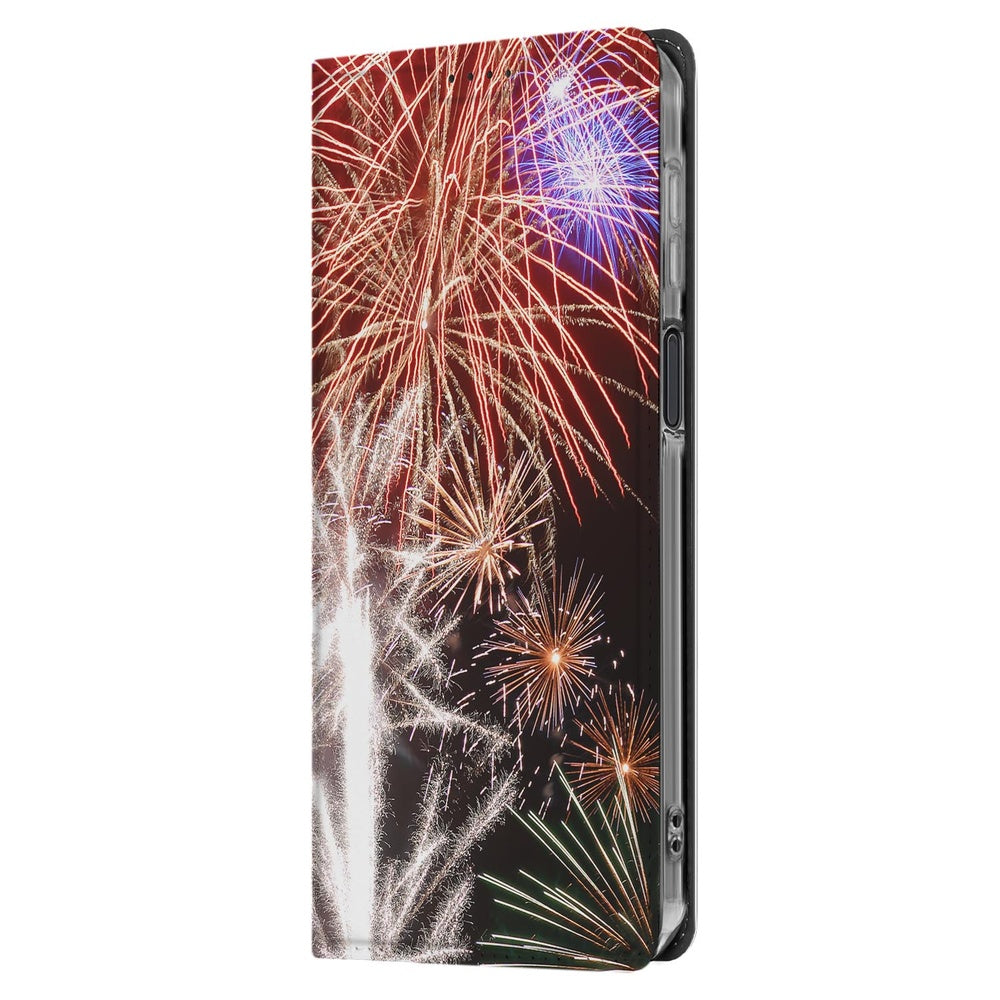 Samsung Galaxy Xcover 7 Pro Stand Case Hoesje Vuurwerk vuurwerk design vooraanzicht