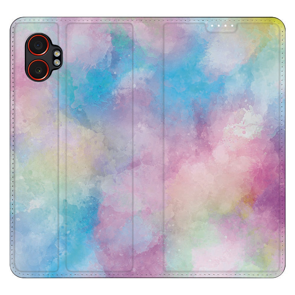 Samsung Galaxy Xcover 7 Pro Wallet Case Watercolor Light design voorzijde