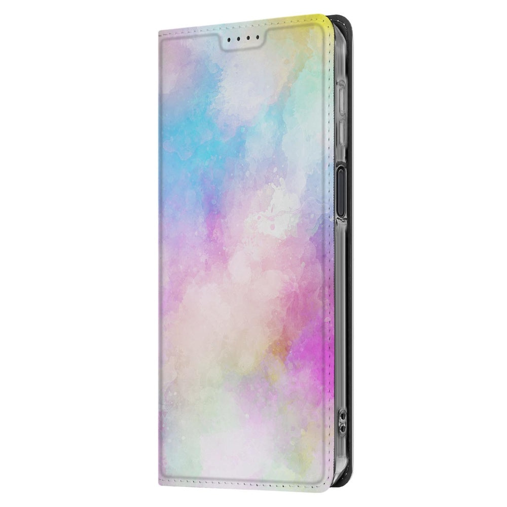 Samsung Galaxy Xcover 7 Pro Wallet Case Watercolor Light portefeuille design zijaanzicht