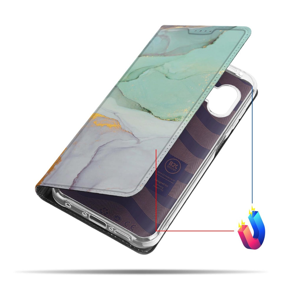 Samsung Galaxy Xcover 7 Pro Book Case Watercolor Mix bookcase design watercolor aanzicht
