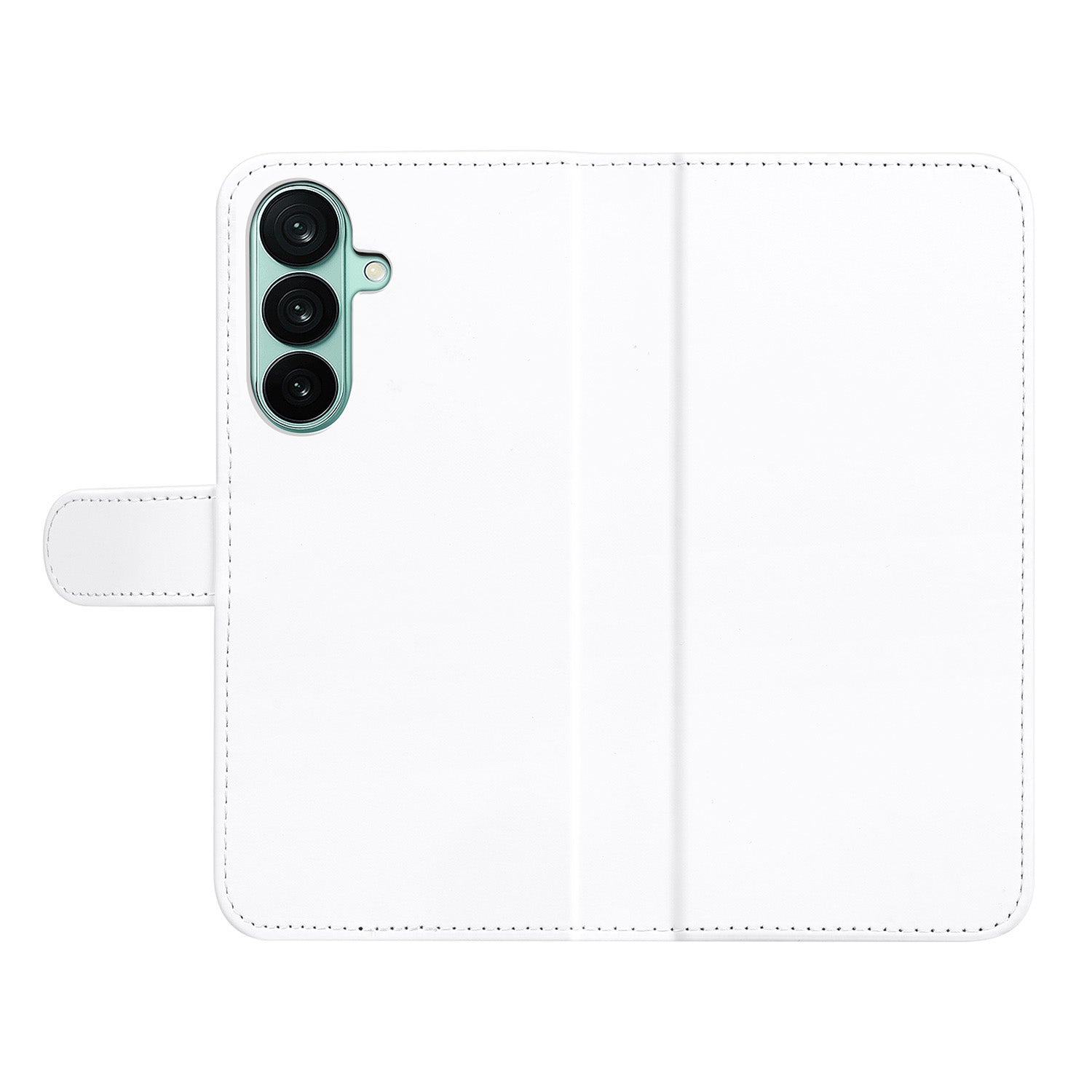 Samsung Galaxy A27 bookcase hoesje wit met pasjeshouder en magneetsluiting