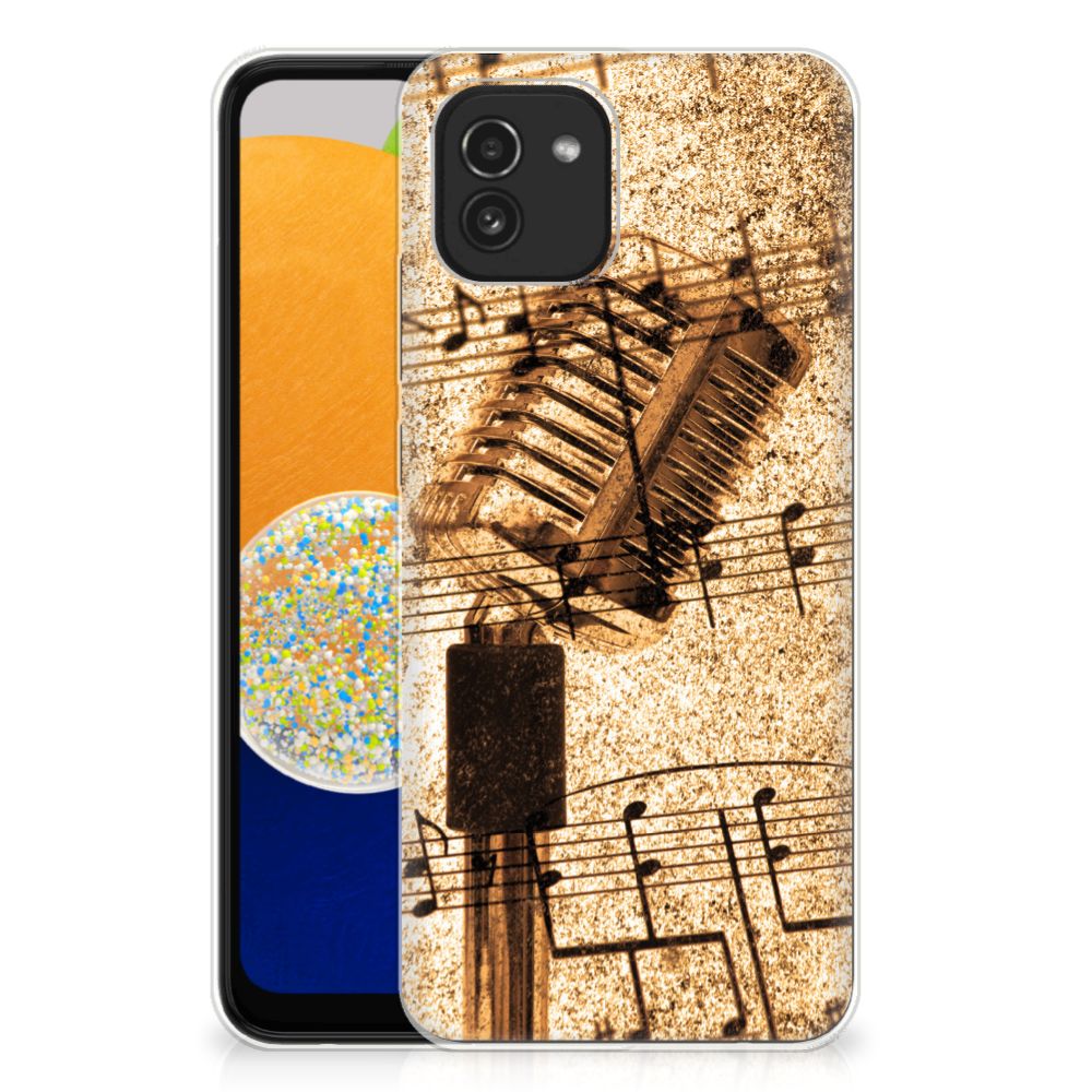 Samsung Galaxy A03 Siliconen Hoesje met foto Bladmuziek B2C Telecom