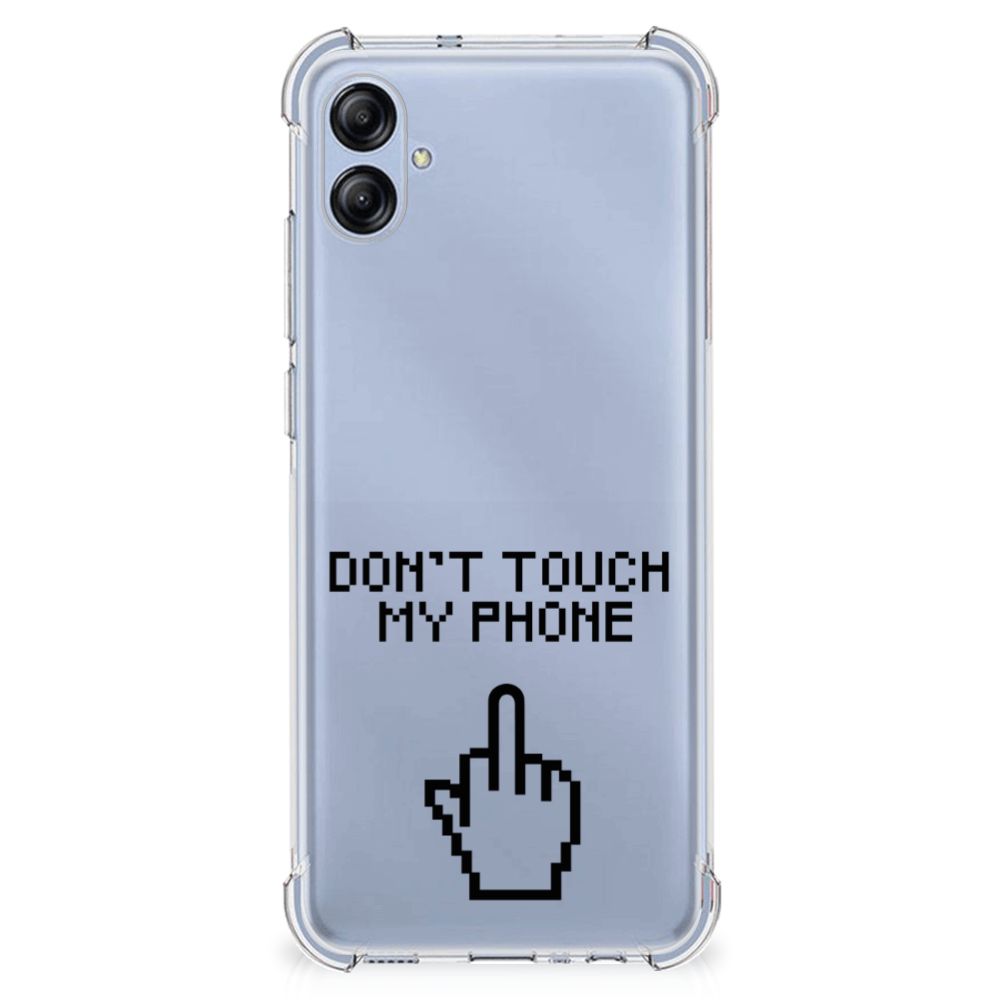 Samsung Galaxy A04e Anti Shock Case Finger Don't Touch My Phone B2C Telecom