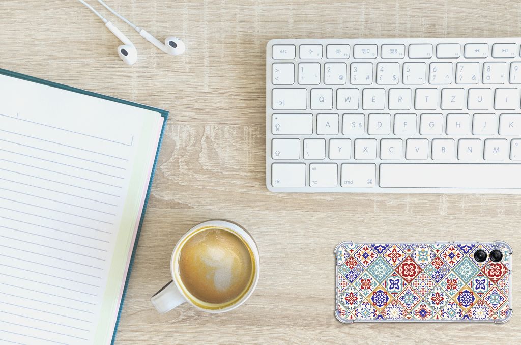 Samsung Galaxy A04e Anti-Shock Hoesje Tiles Color B2C Telecom