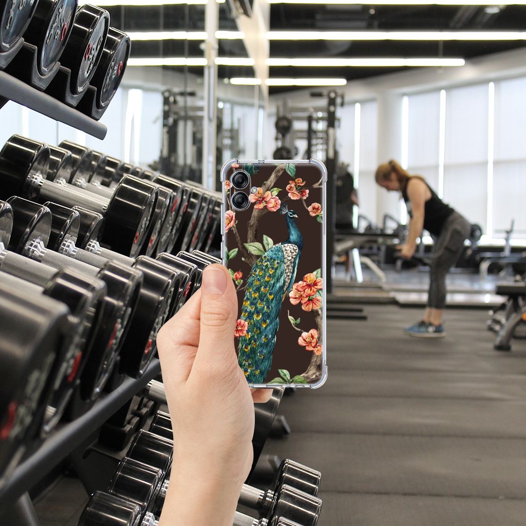 Samsung Galaxy A04e Case Anti-shock Pauw met Bloemen B2C Telecom