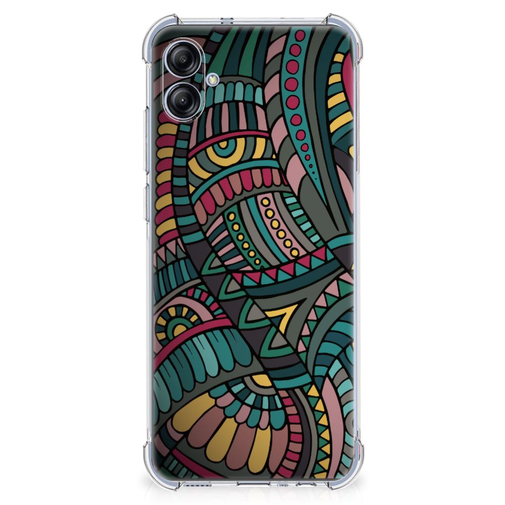 Samsung Galaxy A04e Doorzichtige Silicone Hoesje Aztec B2C Telecom
