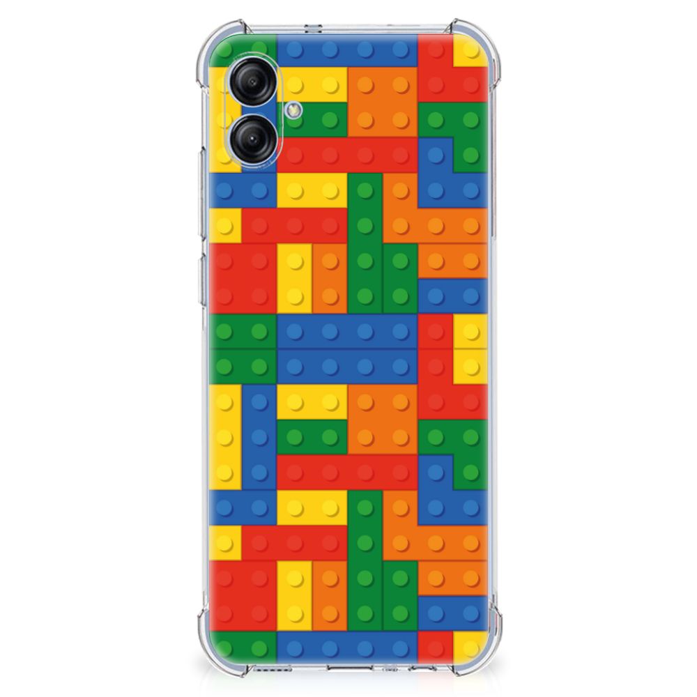 Samsung Galaxy A04e Doorzichtige Silicone Hoesje Blokken B2C Telecom