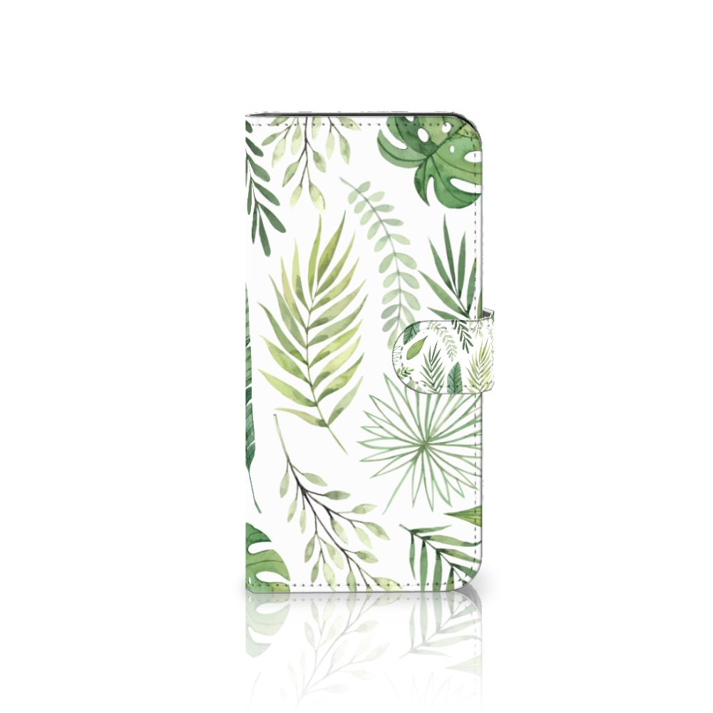 Samsung Galaxy A04e Hoesje Leaves telefoonhoesje bladeren voorzijde