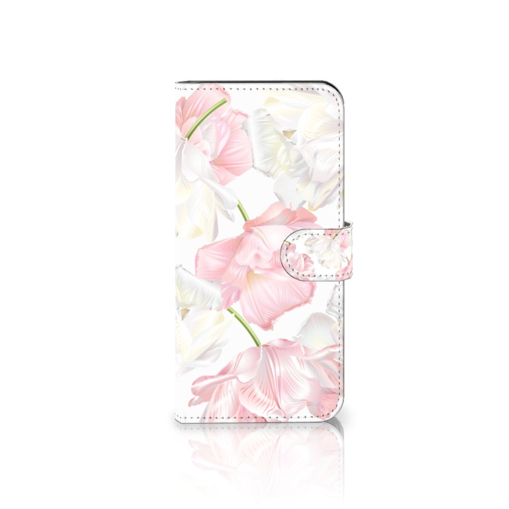 Samsung Galaxy A04e Hoesje Lovely Flowers hoesje bloemen elegant aanzicht