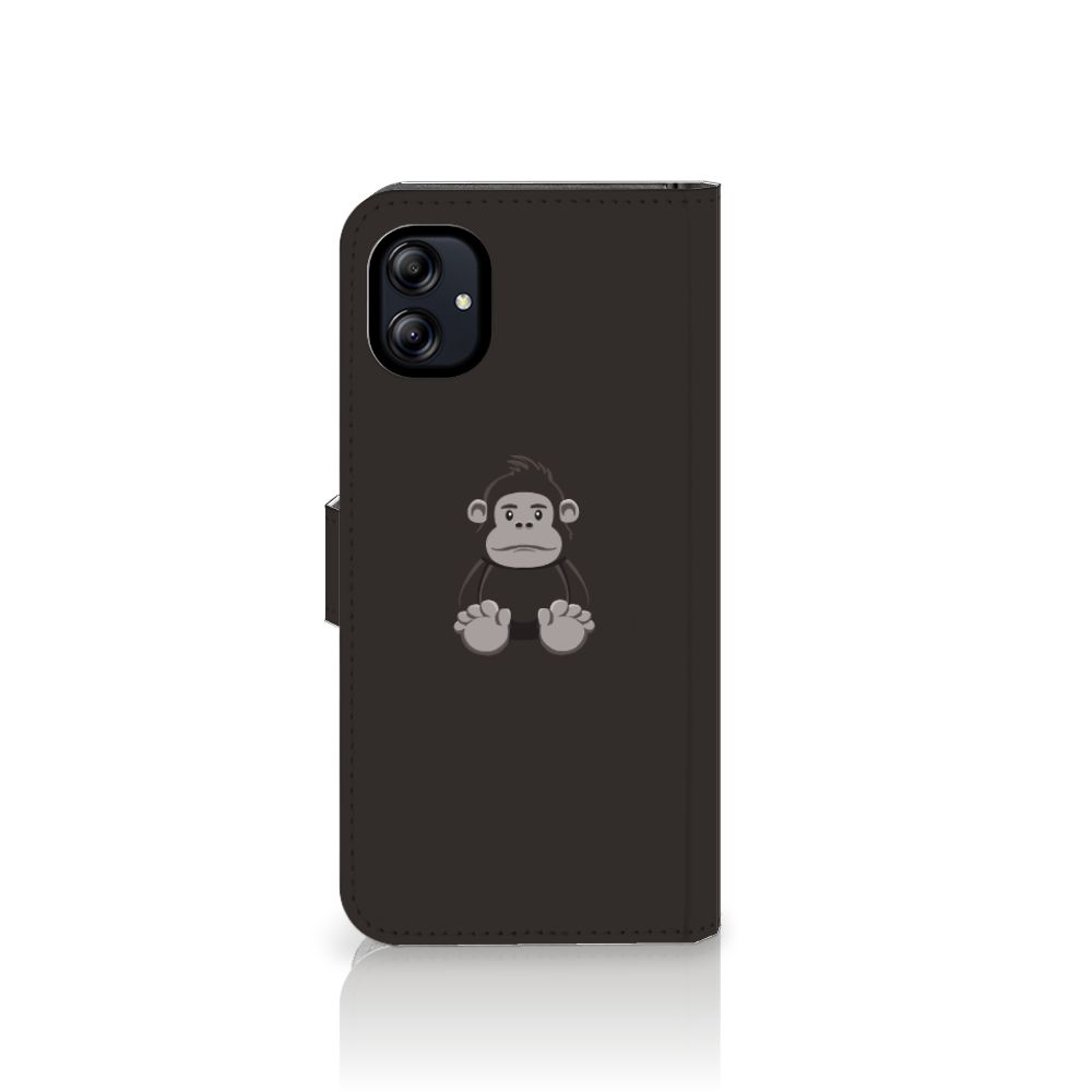 Samsung Galaxy A04e Leuk Hoesje Gorilla met schattige knuffelgorilla, perfect cadeau voor bescherming en gebruiksgemak.