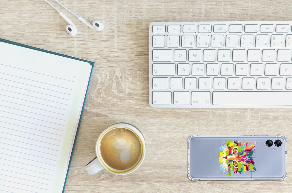 Samsung Galaxy A04e Stevig Bumper Hoesje Cat Color B2C Telecom