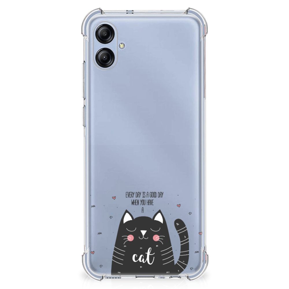 Samsung Galaxy A04e Stevig Bumper Hoesje Cat Good Day B2C Telecom