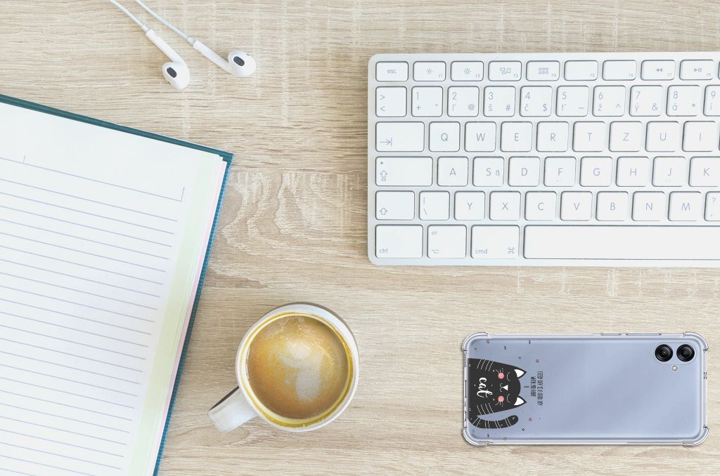 Samsung Galaxy A04e Stevig Bumper Hoesje Cat Good Day B2C Telecom