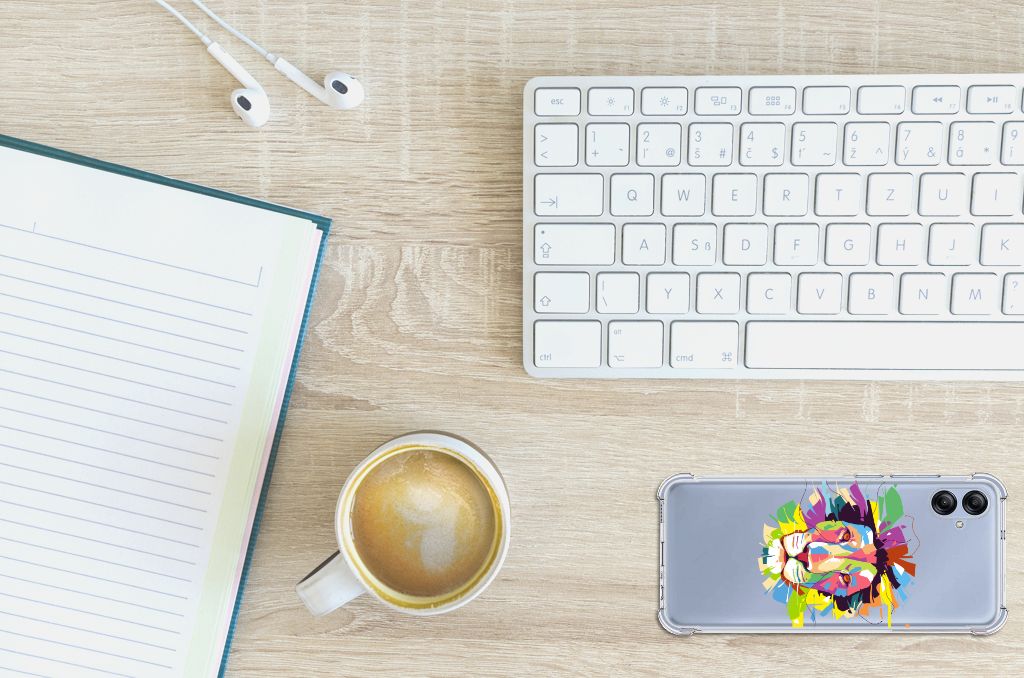 Samsung Galaxy A04e Stevig Bumper Hoesje Lion Color B2C Telecom