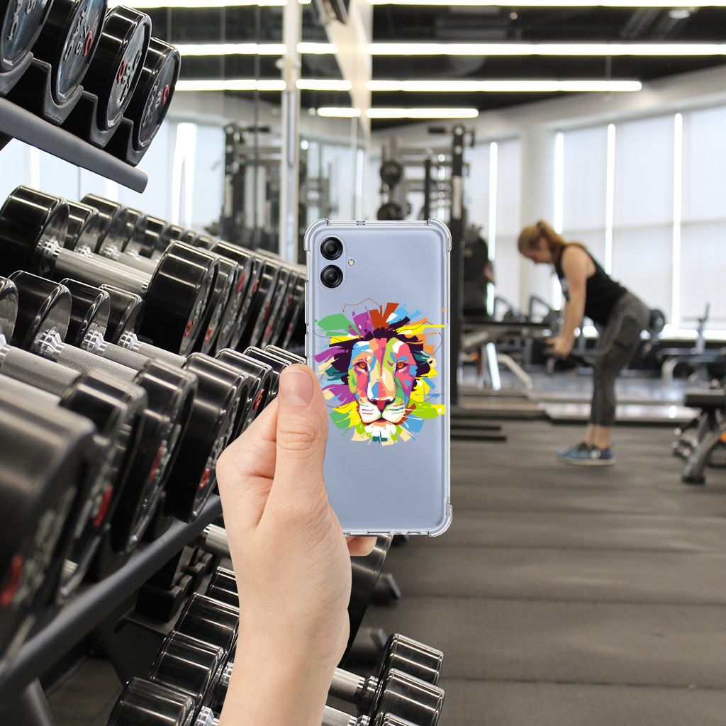Samsung Galaxy A04e Stevig Bumper Hoesje Lion Color B2C Telecom